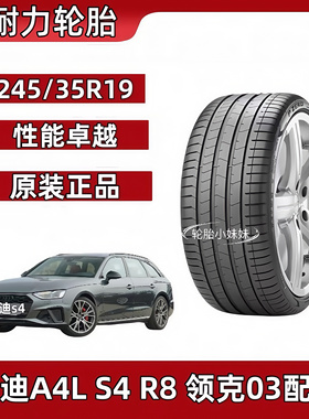 倍耐力245/35R19 PZERO PZ4 93Y AO新款奥迪A4L/S4/R8 领克03轮胎