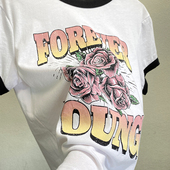 Streetwears 美单 浪漫点缀 出口清仓 短袖 字母圆领T恤夏女