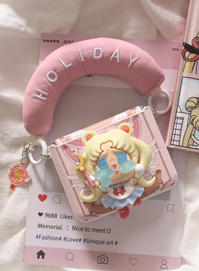 韩系立体美少女适用华为Purax手机壳pocket2小米MIXFlip2全包荣耀vflip2磁吸oppofindn3flip摩托罗拉R60/50套