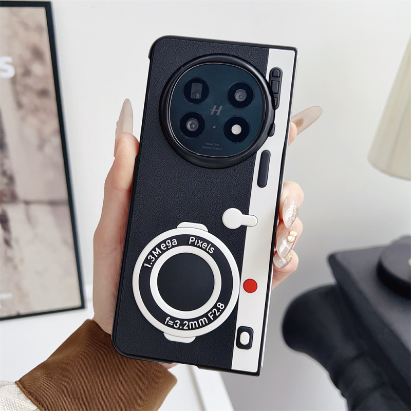 适用于华为MateX6手机壳创意个性复古照相机立体vivoxfold3左右折叠小米MIXFold4套谷歌pixel fold硬壳9 fold