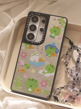 ins韩风卡通青蛙适用三星s26ultra手机壳S23 Ultra磁吸s26软边s25Ultra防摔全包S24ultra手绳s26plus保护套女