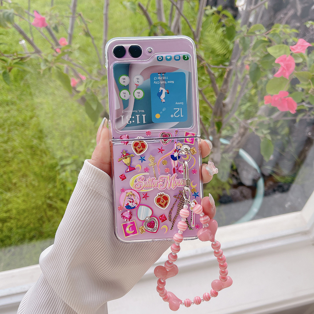 三星zflip5硬壳ins卡通美少女