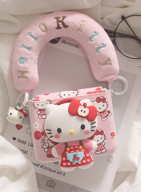 韩系可爱少女KT猫适用华为Purax手机壳pocket2小米MIXFlip荣耀vflip磁吸oppofindn3flip手链摩托罗拉R60/50套