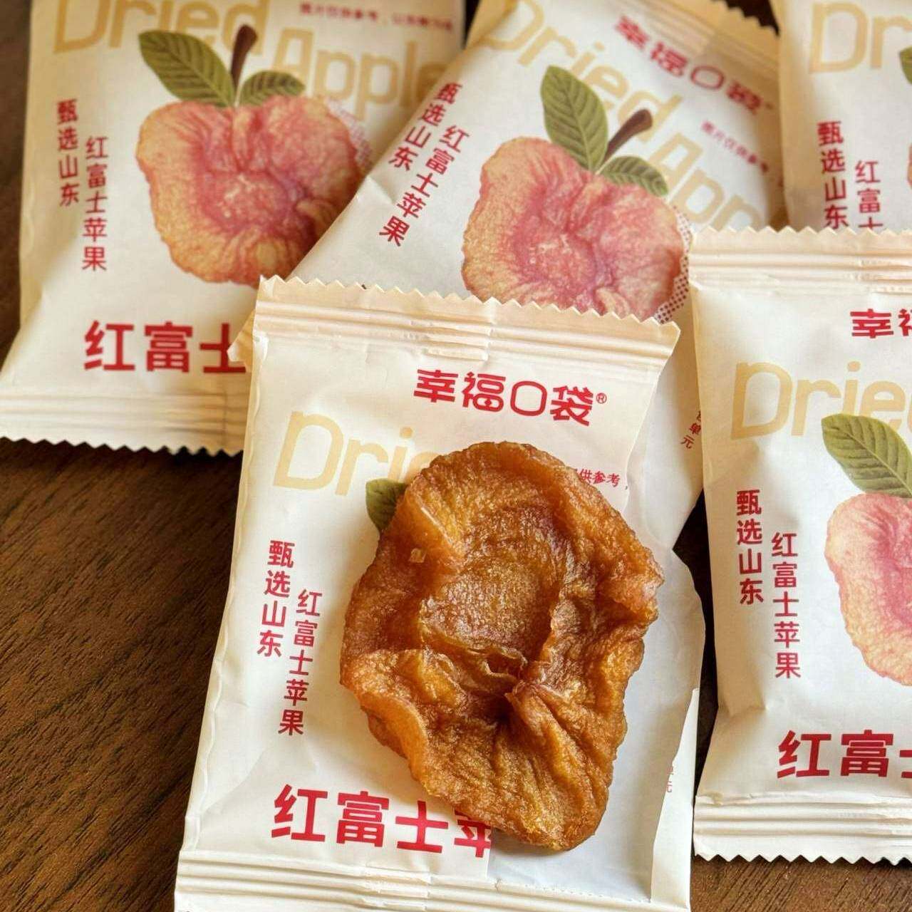 软糯香甜 超好吃的红富士苹果干 果脯水果干(350g一袋&times;2袋)