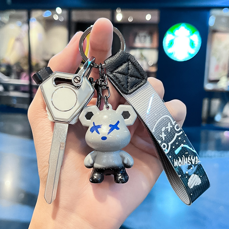 适用雅马哈巧格i钥匙头改装件福颖福喜AS125巡鹰旭鹰锁匙盖钥匙壳