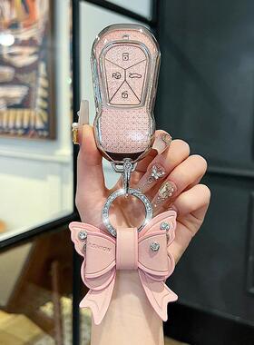 适用小鹏g9钥匙套p7高级p7i壳g6扣p5新款g3男g3i汽车用品全包专用