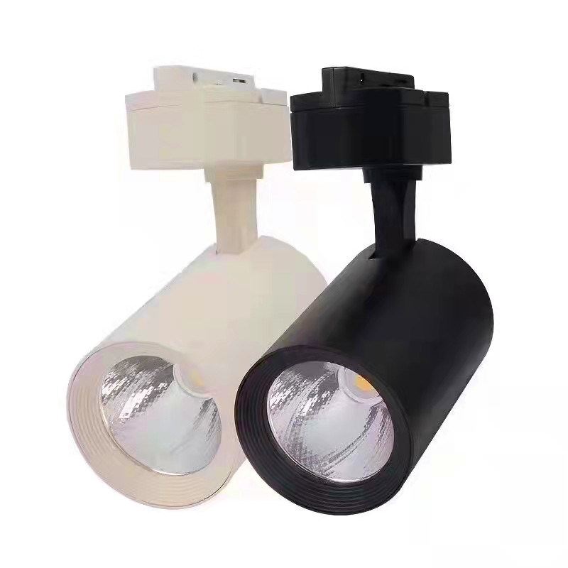服装店轨道灯Led背景墙磁砖店聚光导轨超亮展厅导轨天花灯嵌入式