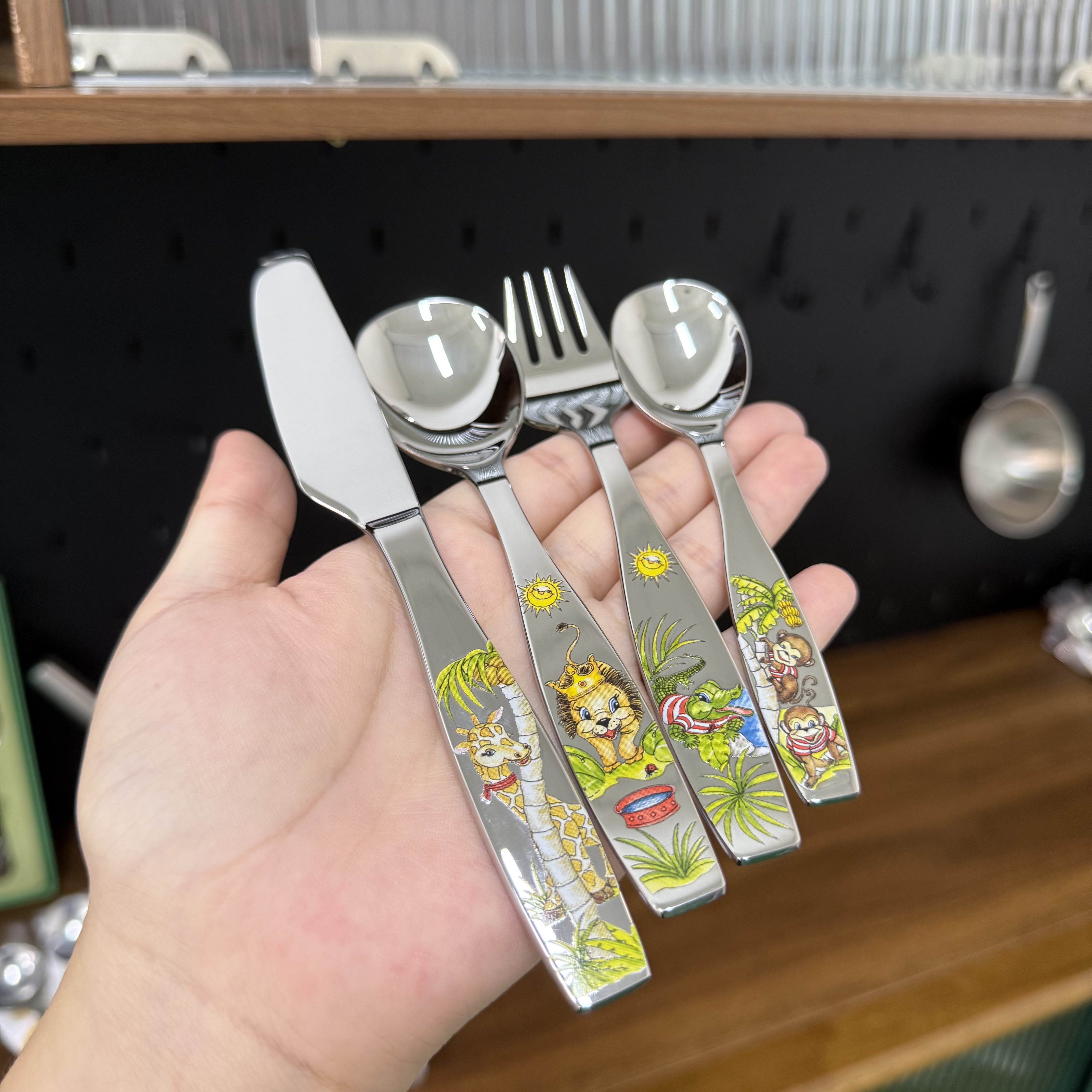 动物系列18-10不锈钢儿童餐具