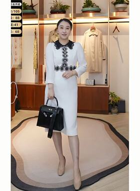 【设计总监然姐】EITIE爱特爱气质翻领千金感撞色