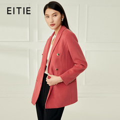 设计总监然姐EITIE爱特爱干练通勤收腰显瘦毛呢外套