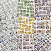 正品 施华洛1088尖底圆钻SS29奥地利水晶美甲钻堆钻饰品diy耳钉6.3