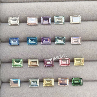 多色奧地利進(jìn)口施家鉆 尖底異型4527大寶石001白色長(zhǎng)方形水晶美甲