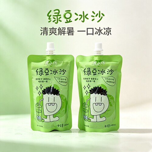 鹿小盼绿豆冰沙清爽解暑240ml