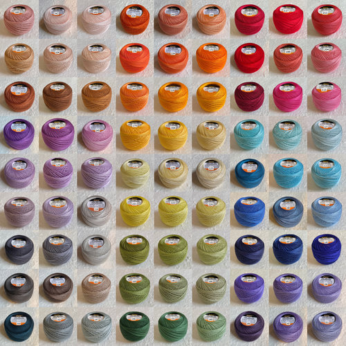 清仓MKC/MKE40号蕾丝线纯色124色DMC40平替国产微钩梭编线材20g