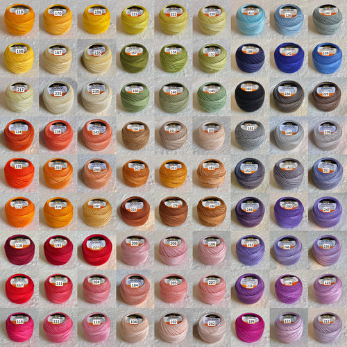 清仓 MKC/MKE80号蕾丝线125色纯色DMC80平替 国产微钩梭编线材10g