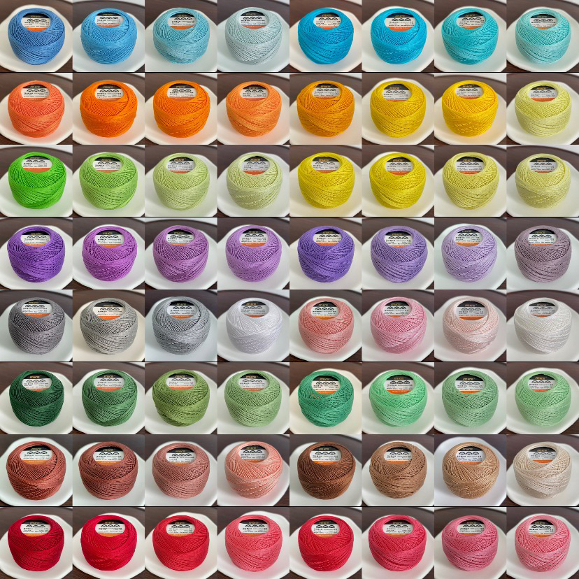 MKC/MKE20号蕾丝线二代70色多巴胺微钩梭编手鞠球国产线材Dmc平替