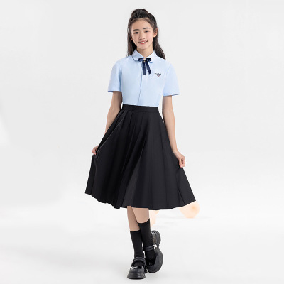 女童夏女孩初中高中学生校服套装
