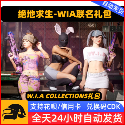 PUBG绝地求生WIA礼包套装W.I.A COLLECTIONS礼包套装1/2/3皮肤CDK