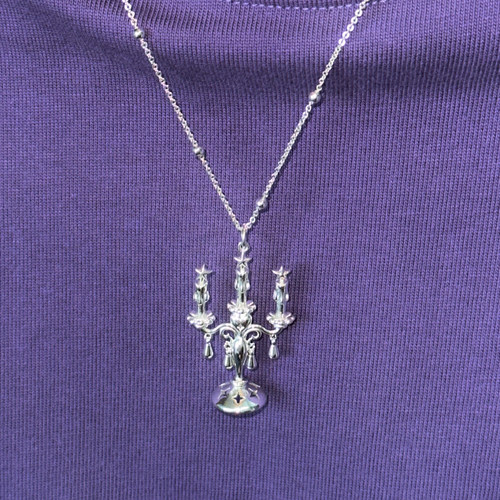 Komeiku 银色星星烛台中古 小众设计ins欧美复古vintage项链