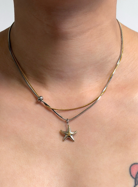 Komeiku间金海星蛇骨链