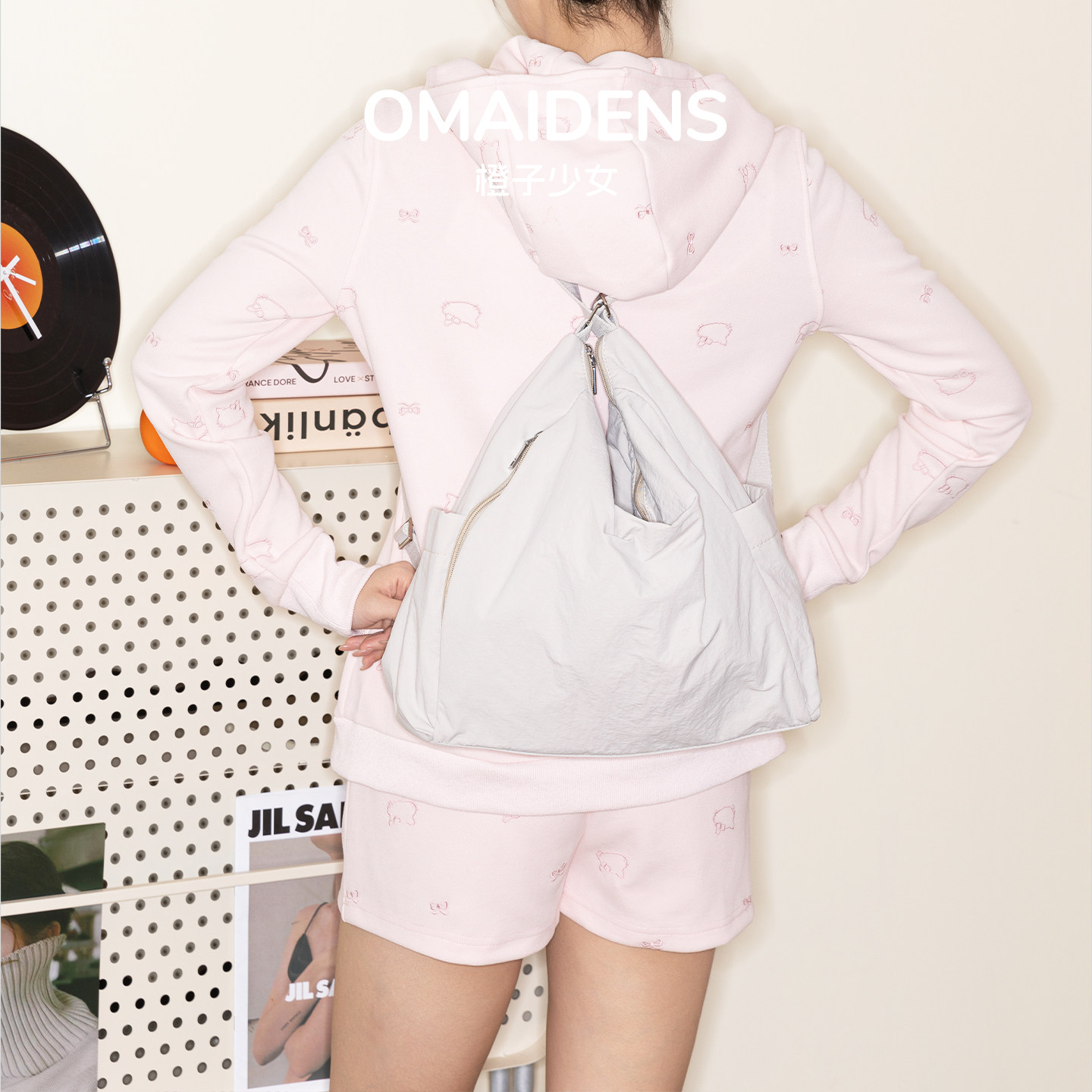 橙子少女花儿与少年同款防水双肩包女生多功能可调节单肩斜挎包女,箱包皮具/热销女包/男包,托特包,淘宝优惠券,粉丝福利购,淘宝优惠卷