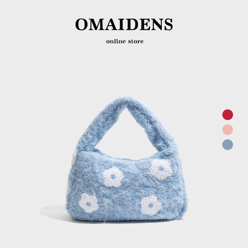 秋冬针织清新可爱韩系手提