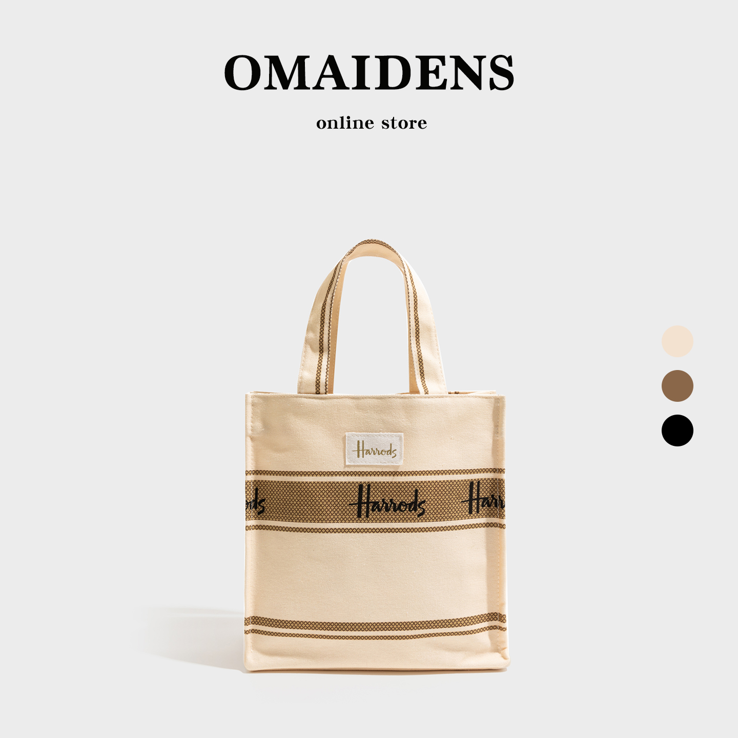 英伦度假风帆布欧美购物袋