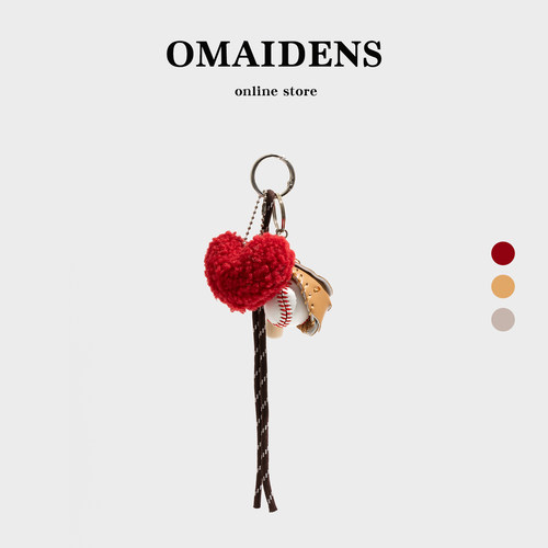 橙子少女miu系可爱棒球包包挂件