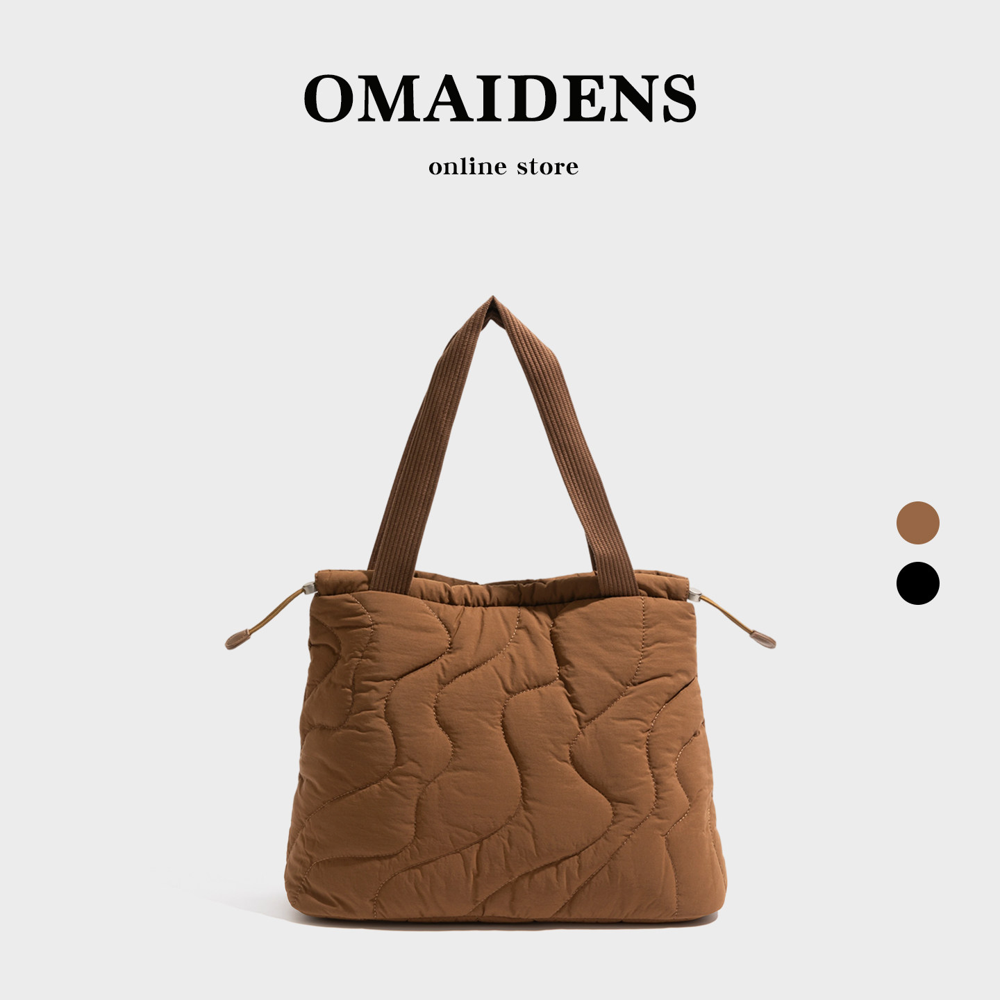 橙子少女大容量羽绒托特包女2025新款韩系电脑包单肩包轻便通勤包,箱包皮具/热销女包/男包,托特包,淘宝优惠券,粉丝福利购,淘宝优惠卷