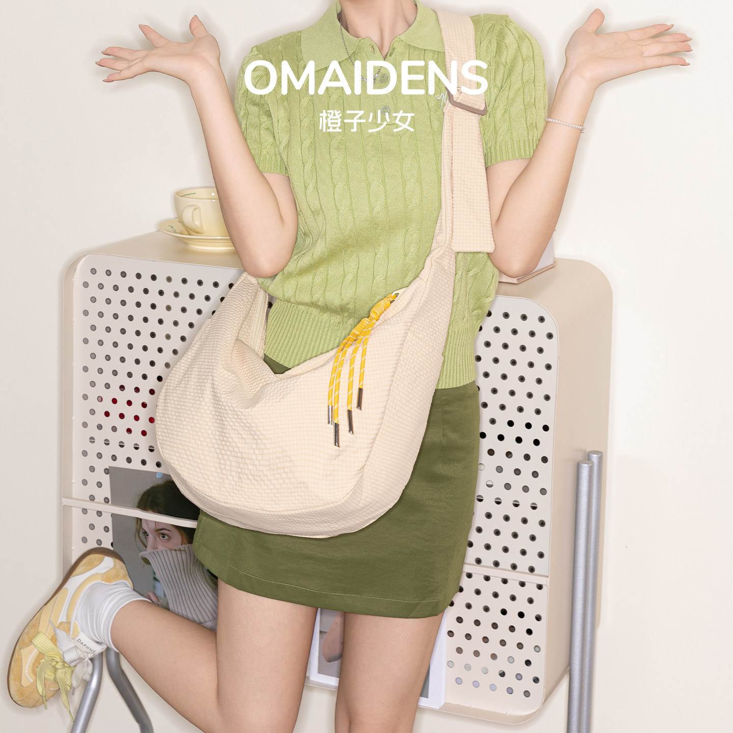 橙子少女饺子包女大容量托特包学生休闲单肩通勤包简约百搭月牙包,箱包皮具/热销女包/男包,托特包,淘宝优惠券,粉丝福利购,淘宝优惠卷