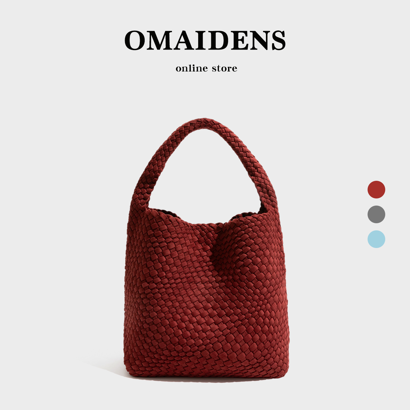 复古轻奢手工编织女包2025秋冬