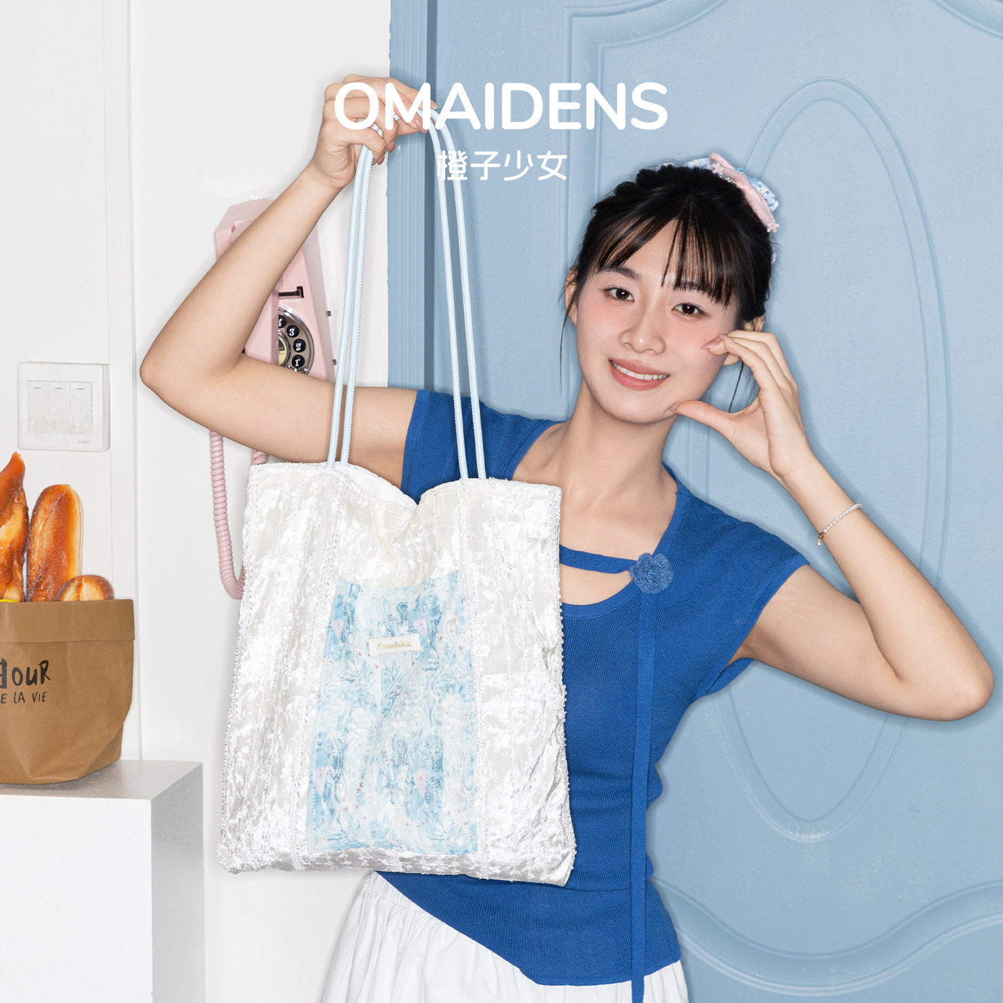 橙子少女蕾丝托特包大容量通勤单肩包2026春季帆布包文艺手提包包,箱包皮具/热销女包/男包,托特包,淘宝优惠券,粉丝福利购,淘宝优惠卷