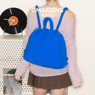 橙子少女花儿与少年同款 夹棉包通勤单肩托特包 尼龙包包2026年新款