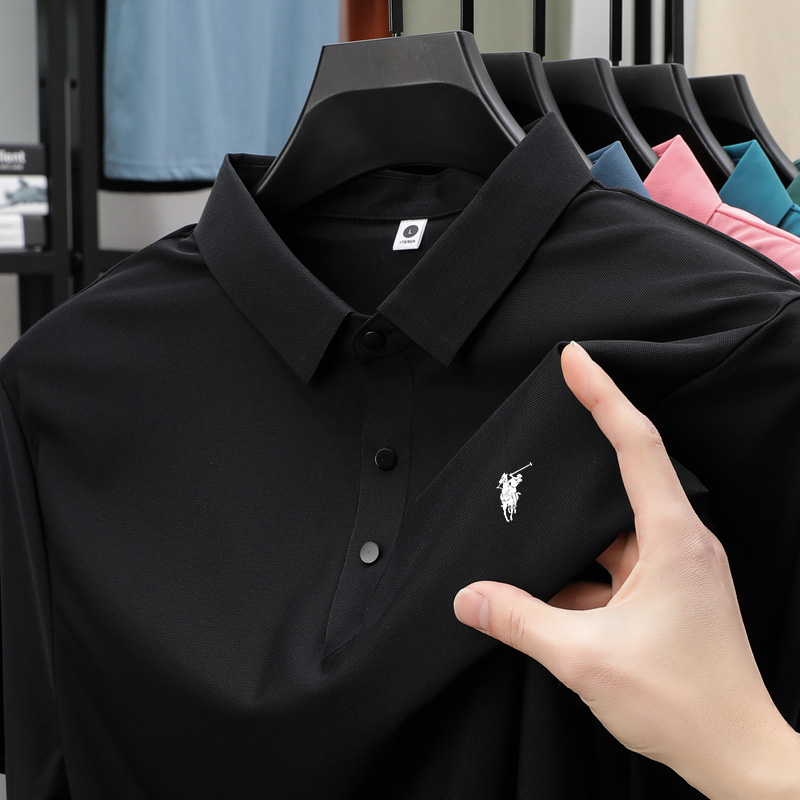保罗冰丝polo衫男短袖夏季