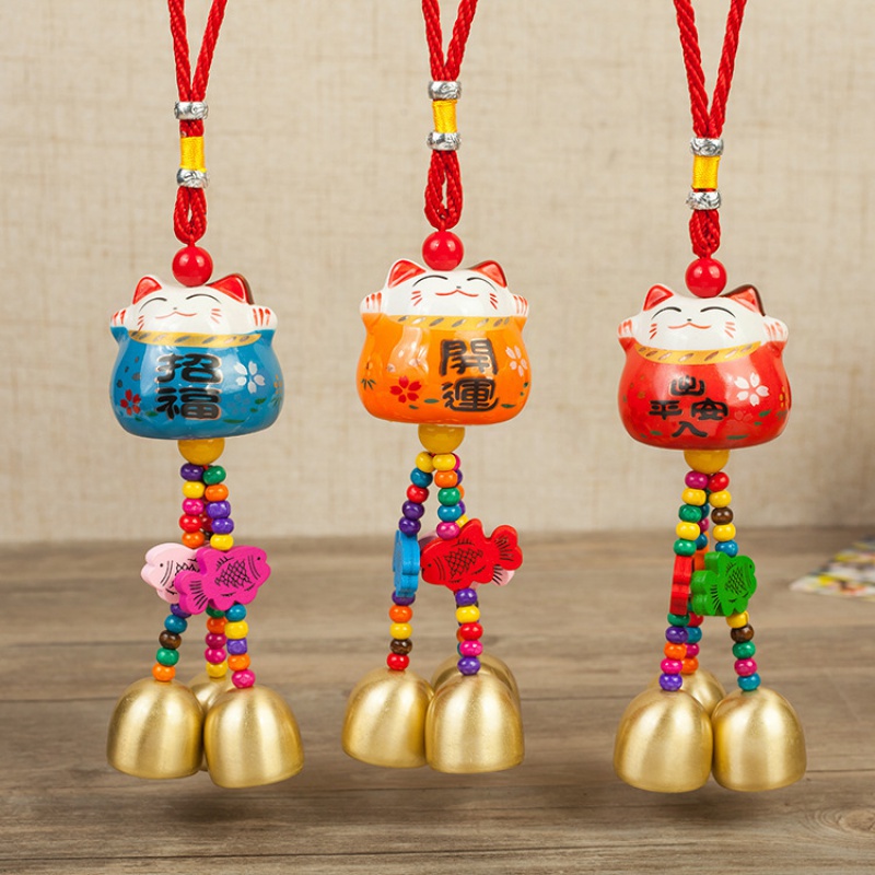 汽车挂件猫铃铛，平安内饰装饰