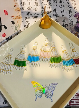 新中式米珠流苏挂饰44