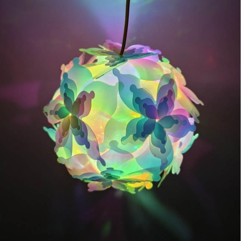 新年夜市发光手提灯笼