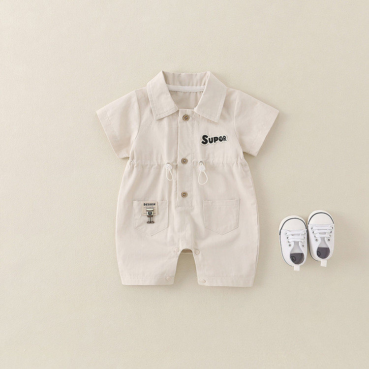 棉A类夏季短爬男女通用连身衣/爬服/哈衣