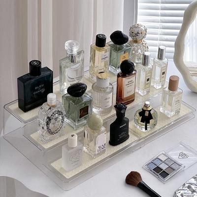 可伸缩阶梯香水置物架