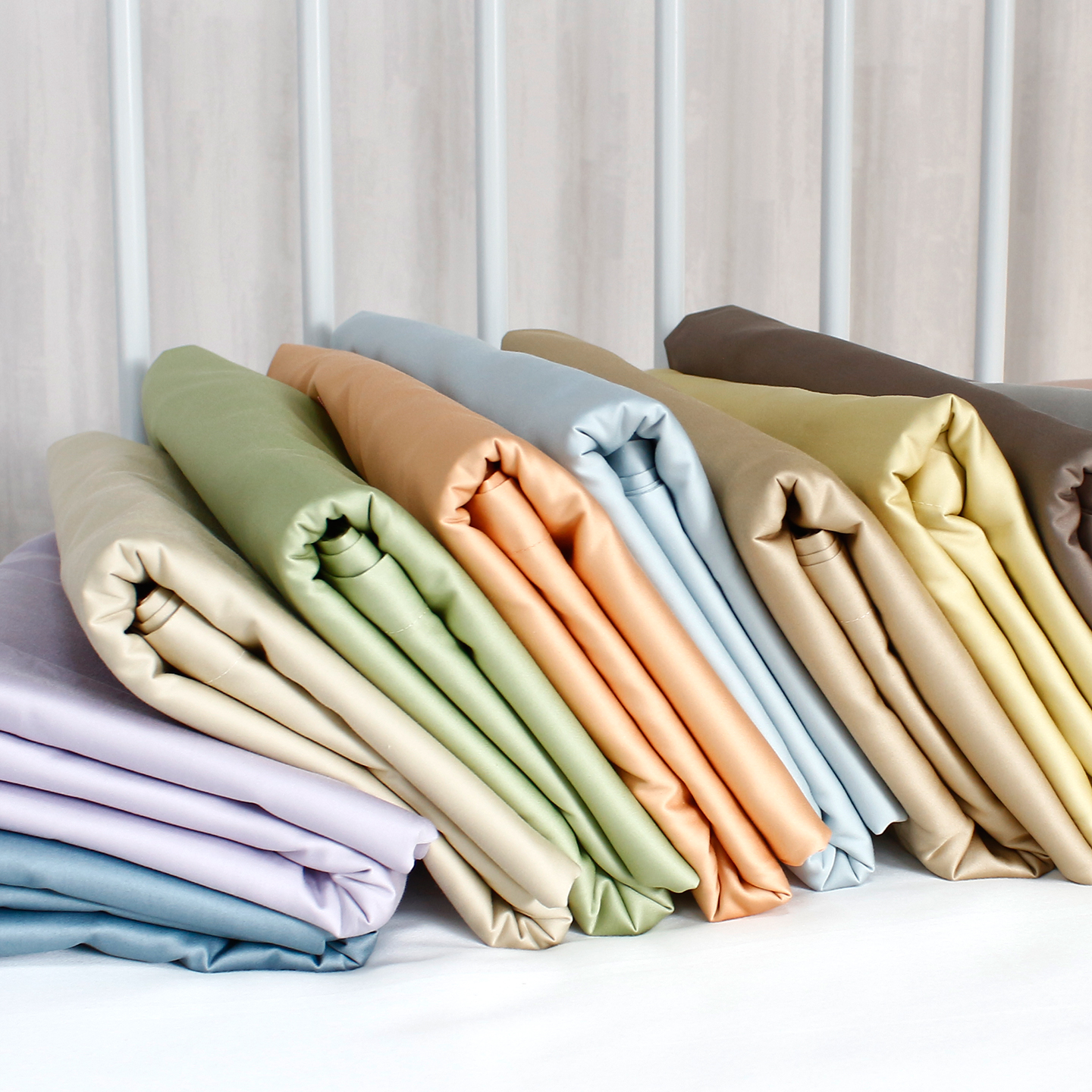 100支纯棉长绒棉贡缎床单单件定做a类全棉纯色被单裸睡双人床笠