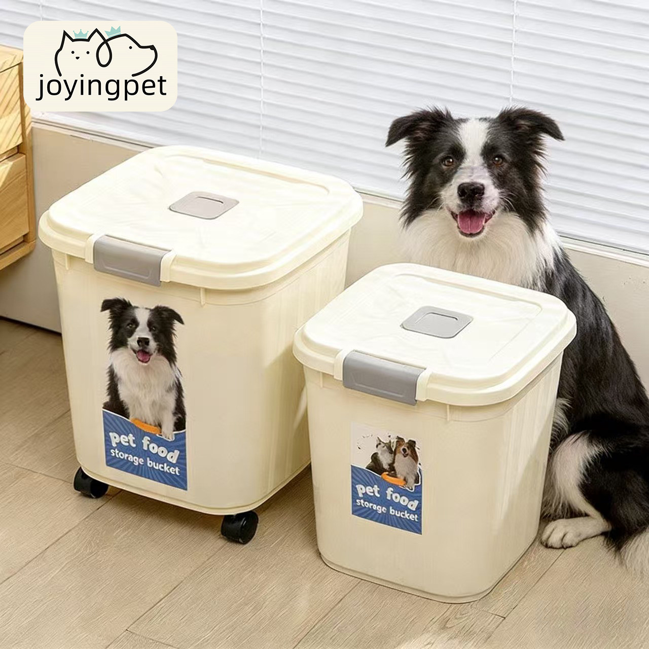joyingpet狗粮桶加大密封图片