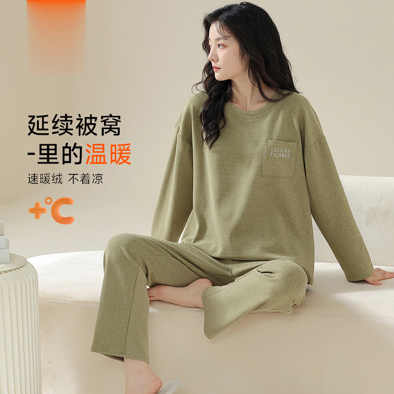 【正品保障】双面德绒睡衣女秋冬