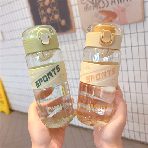 情侣创意潮流吸管杯子学生水壶韩版耐摔防烫大容量健身森系随手杯