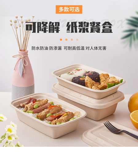 长方形纸浆可降解餐具测试推荐