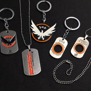 Division汤姆克兰西全境封锁周边绝地特工项链钥匙扣狗身份牌挂件