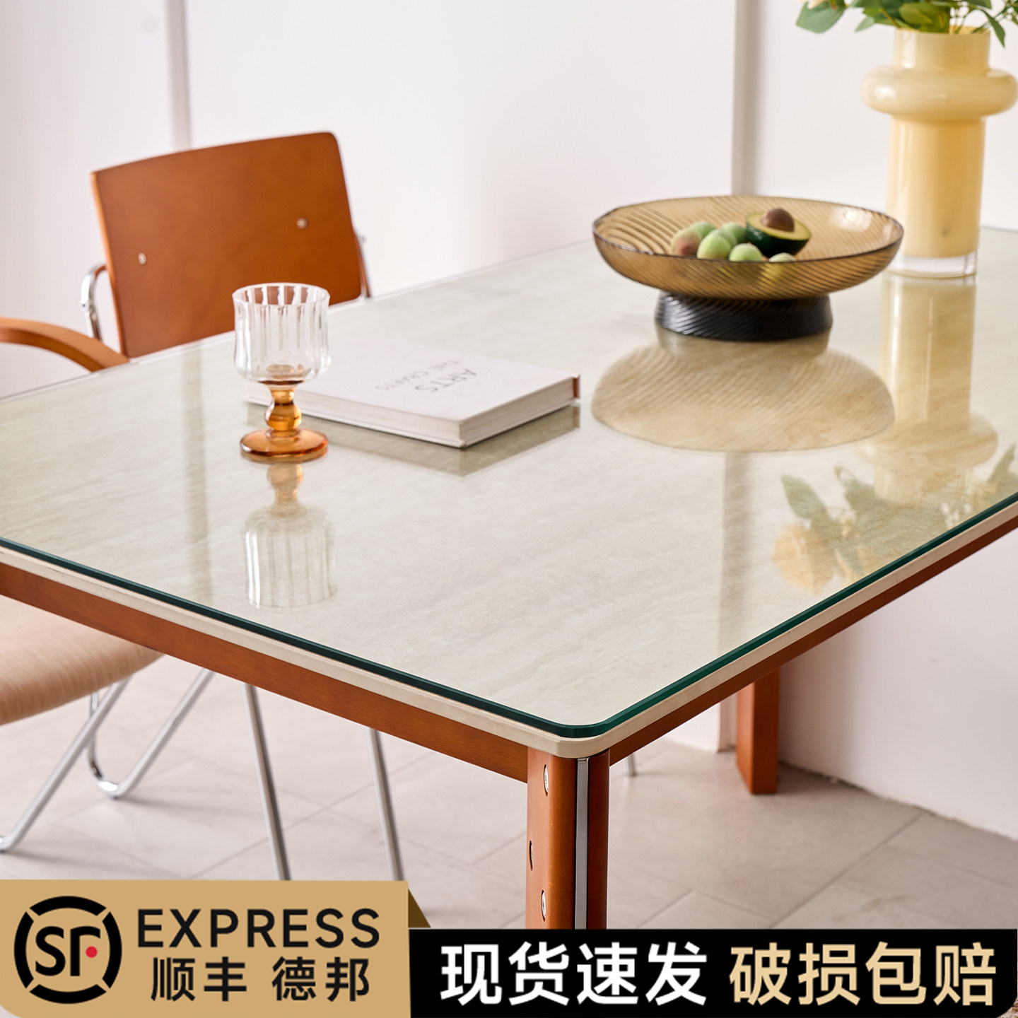 高透明钢化玻璃桌面耐热破损包赔图片