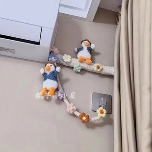 饰遮挡棉线麻绳下水管道美化仿真花藤暖气管燃气管遮丑 空调管子装