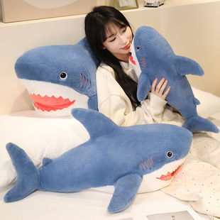 鲨鱼抱枕玩偶男生款睡枕床上长条趴枕靠垫布娃毛绒玩具生日礼物女