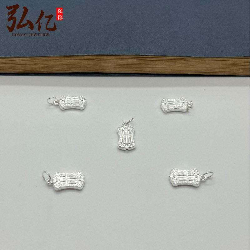 国风小吊牌纯银小算盘坠d