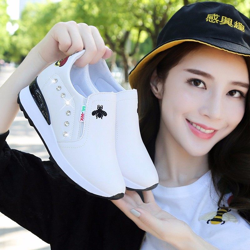 2020春季新款小白鞋女鞋秋款内增高运动百搭潮鞋春鞋厚底增高单鞋|msdalam kategori Kasut wanita, kasut rendah - dari Buy2taobao.com untuk memberikan perkhidmatan ejen Taobao profesional membeli